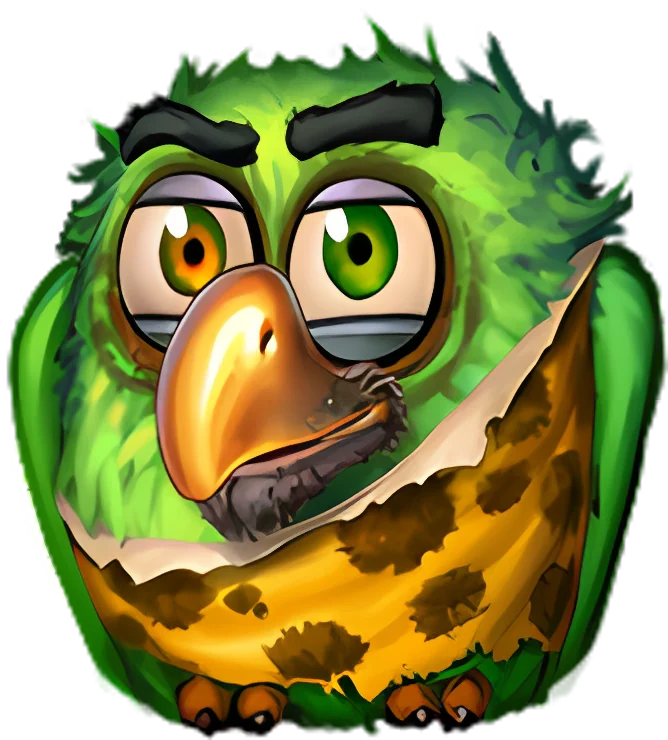 Grüner Vogel