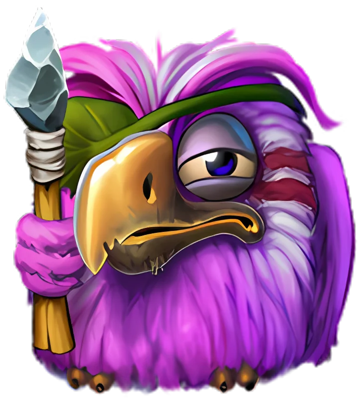 Violetter Vogel