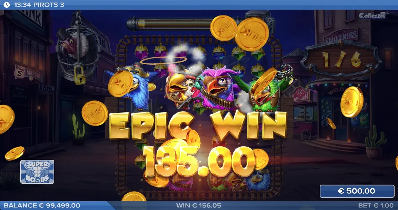 Pirots 3 Epic Win
