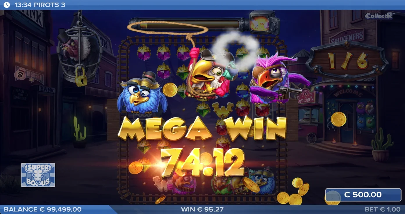 Pirots 3 Mega Win
