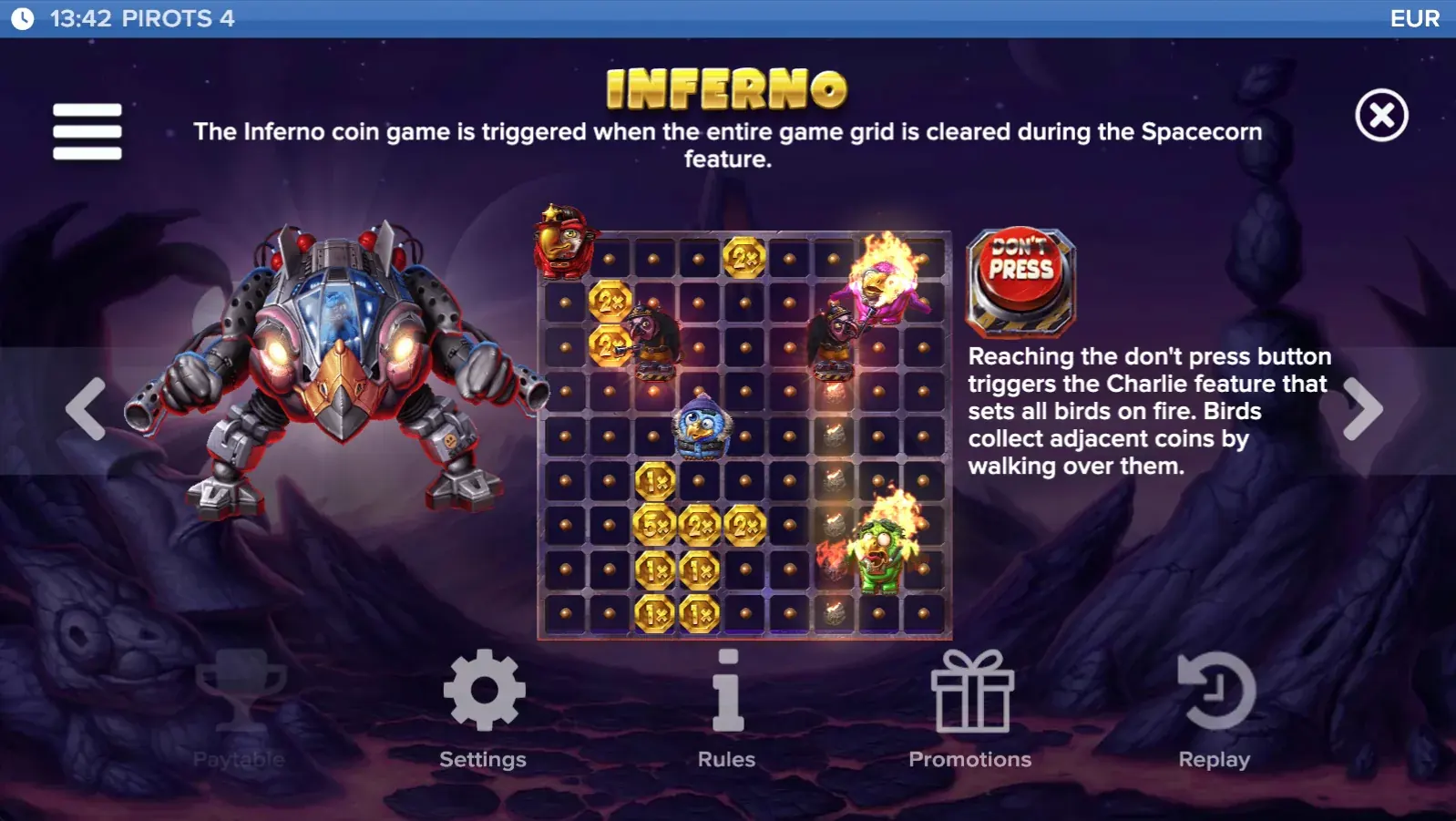 Inferno Auszahlung 7