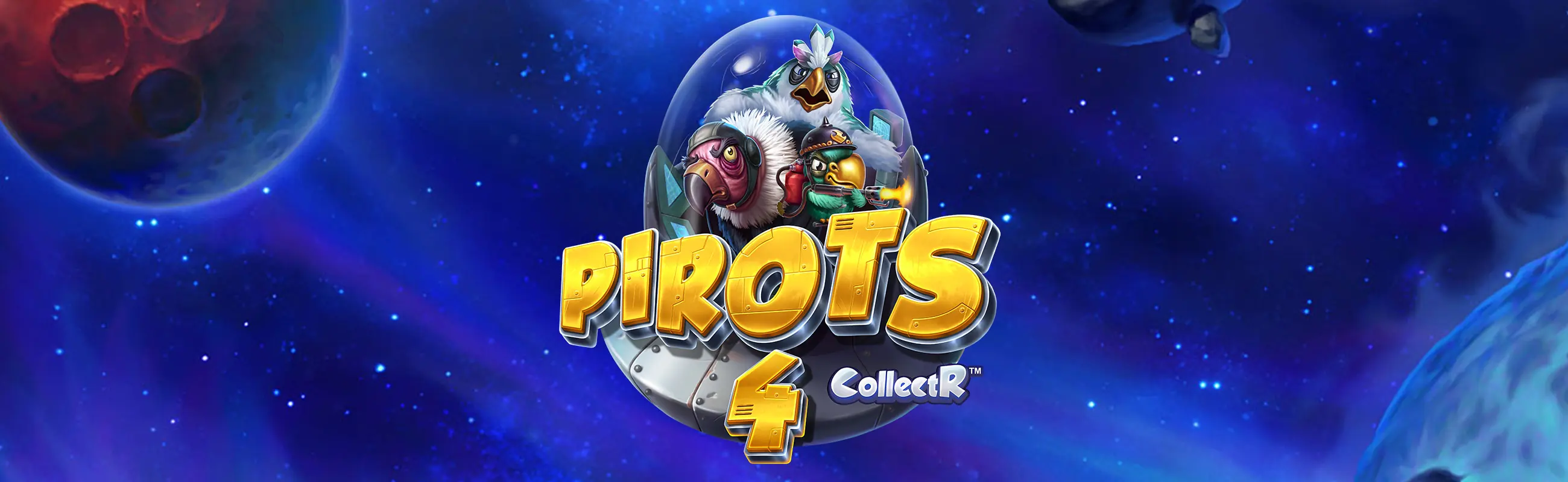Pirots 4 Weltraum-Werbebanner