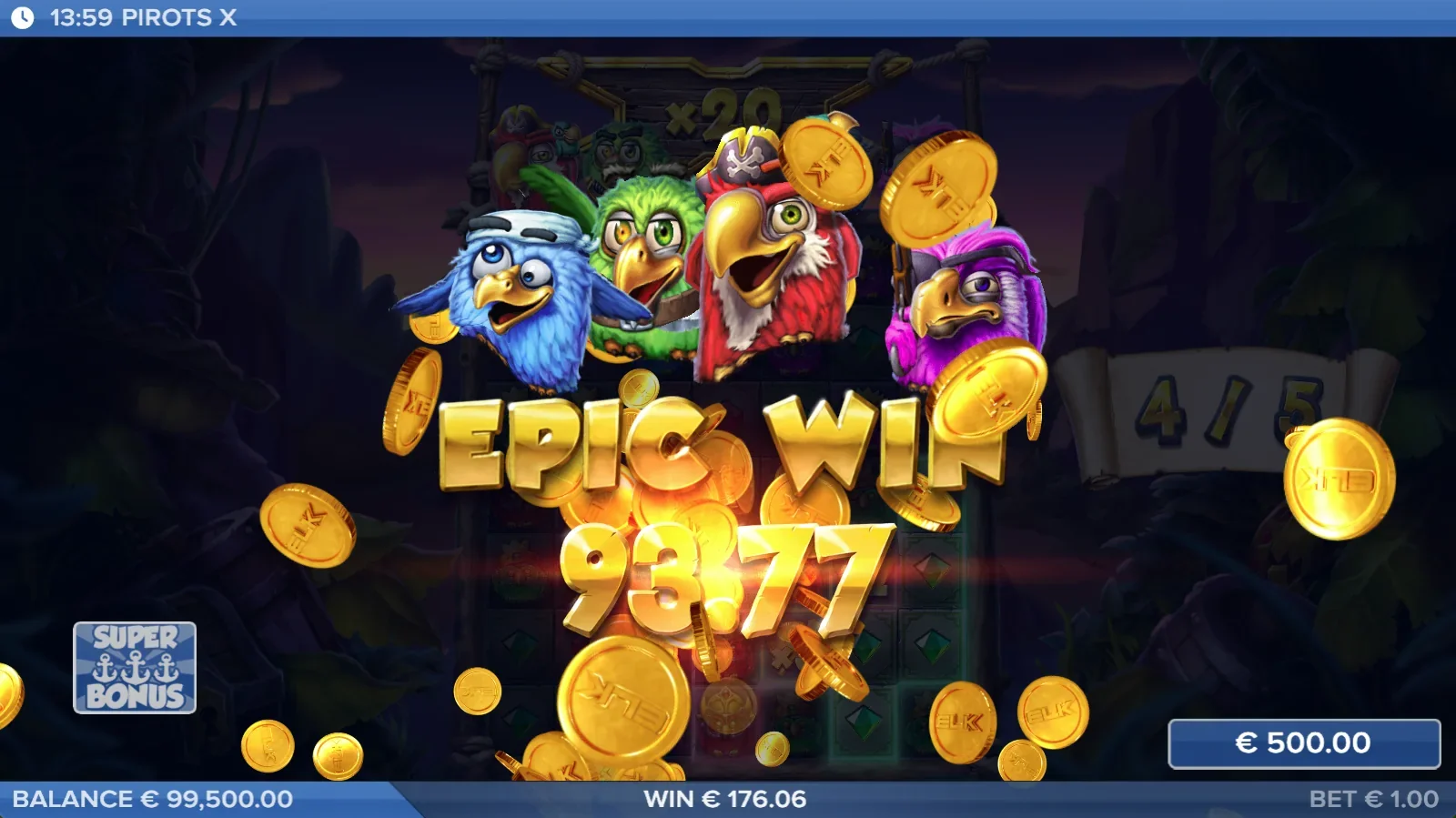 Pirots X Epic Win