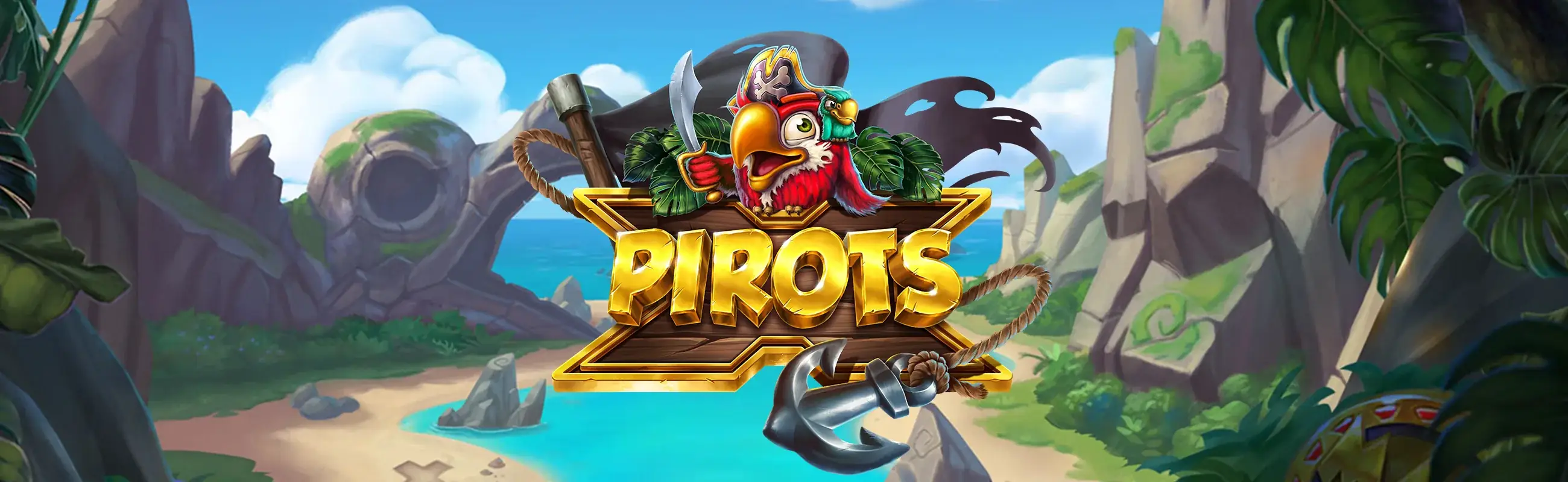 Pirots X Piraten- und Schatz-Werbebanner